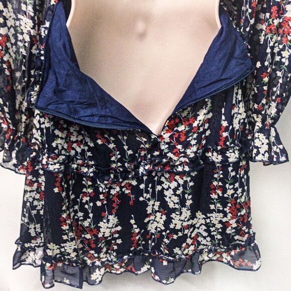 NWOT Ditsy Floral Backless Minidress Sz M - Picture 5 of 10
